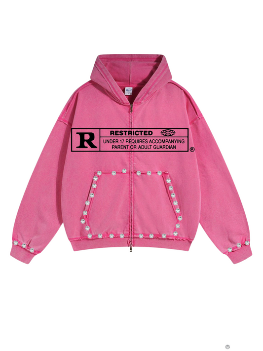 Restricted zip up