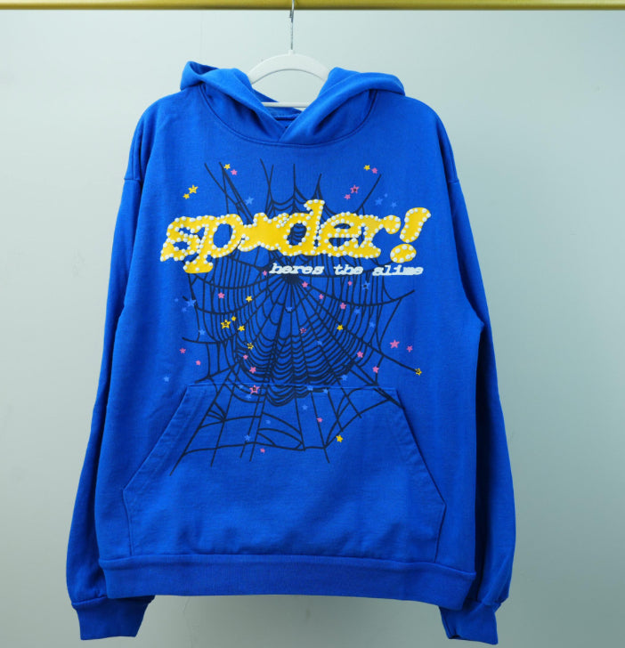 Blue spider hoodie