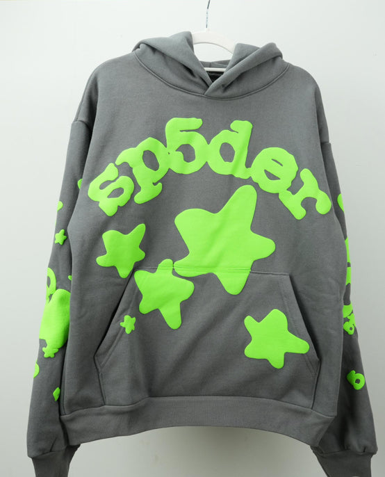 Green spider hoodie